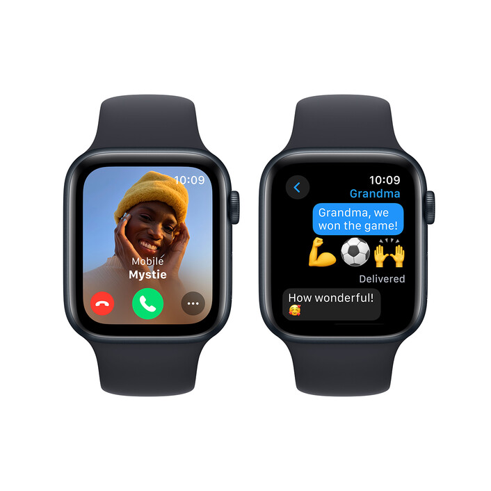 Sie sehen das Produktbild 03 von Apple Watch SE GPS, Aluminum mitternacht, 44mm mit Sportarmband, mitternacht - S/M> Apple Watch SE GPS, Aluminum mitternacht, 44mm mit Sportarmband, mitternacht - S/M>