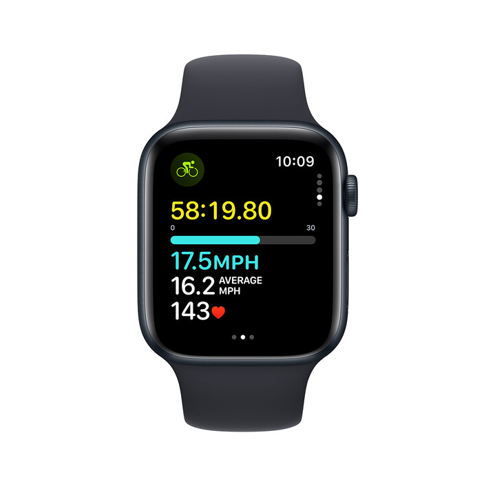 Sie sehen das Produktbild 05 von Apple Watch SE GPS, Aluminum mitternacht, 44mm mit Sportarmband, mitternacht - S/M> Apple Watch SE GPS, Aluminum mitternacht, 44mm mit Sportarmband, mitternacht - S/M>