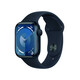 Apple Watch Series 9 GPS, Aluminium mitternacht, 41mm mit Sportarmband, mitternacht - S/M&gt;