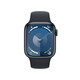 Apple Watch Series 9 GPS, Aluminium mitternacht, 41mm mit Sportarmband, mitternacht - S/M&gt;