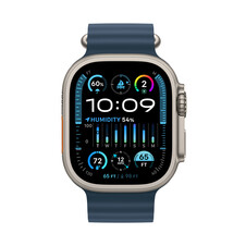 Apple Watch Ultra 2 GPS + Cellular, Titan, 49mm Ocean Armband, blau&gt;