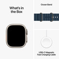 Apple Watch Ultra 2 GPS + Cellular, Titan, 49mm Ocean Armband, blau&gt;
