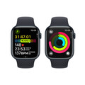Apple Watch Series 9 GPS + Cellular, Aluminium mitternacht, 45mm mit Sportarmband, mitternacht - M/L