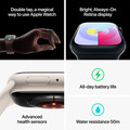 Apple Watch Series 9 GPS + Cellular, Aluminium mitternacht, 45mm mit Sportarmband, mitternacht - M/L