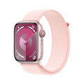 Sie sehen das Produktbild 01 von Apple Watch Series 9 GPS + Cellular, Aluminium rosé, 45mm mit Sport Loop, hellrosa> Apple Watch Series 9 GPS + Cellular, Aluminium rosé, 45mm mit Sport Loop, hellrosa