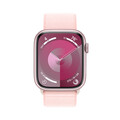Apple Watch Series 9 GPS + Cellular, Aluminium rosé, 45mm mit Sport Loop, hellrosa&gt;