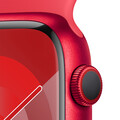 Apple Watch Series 9 GPS + Cellular, Aluminium (PRODUCT)RED, 45mm mit Sportarmband, (PRODUCT)RED - M/L>