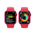 Apple Watch Series 9 GPS + Cellular, Aluminium (PRODUCT)RED, 45mm mit Sportarmband, (PRODUCT)RED - M/L>