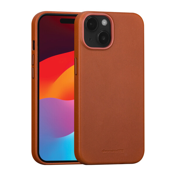 dbramante Roskilde Case mit MagSafe für iPhone 15, braun