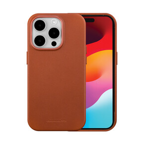 Sie sehen das Produkt dbramante Roskilde Case mit MagSafe für iPhone 15 Pro, braun, Produktbild: 01 dbramante Roskilde Case mit MagSafe für iPhone 15 Pro, braun