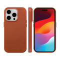 dbramante Roskilde Case mit MagSafe für iPhone 15 Pro, braun