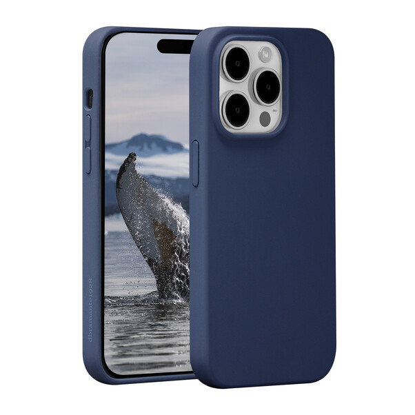 dbramante Monaco Silikon Case mit MagSafe für iPhone 15 Pro, pazifik blau