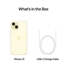 Sie sehen das Produkt iPhone 15, 256GB, gelb, Produktbild: 09 iPhone 15, 256GB, gelb