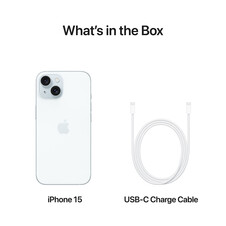 Sie sehen das Produkt iPhone 15, 256GB, blau, Produktbild: 09 iPhone 15, 256GB, blau