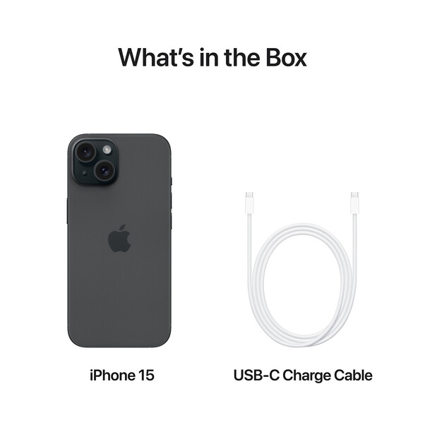 iPhone 15, 512GB, schwarz
