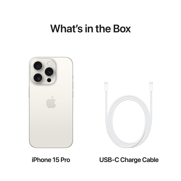 iPhone 15 Pro, 512GB, Titan weiß&gt;