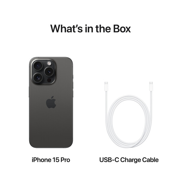 iPhone 15 Pro, 1TB, Titan schwarz