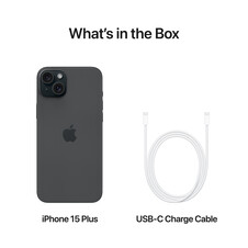 iPhone 15 Plus, 128GB, schwarz