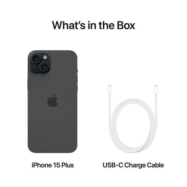 iPhone 15 Plus, 128GB, schwarz
