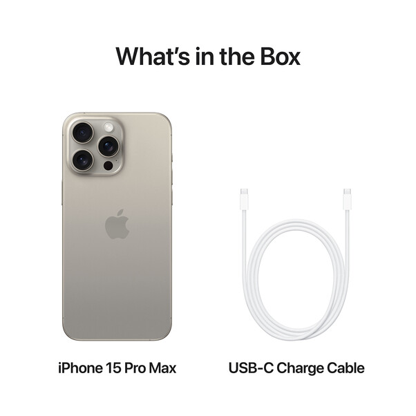 iPhone 15 Pro Max, 512GB, Titan natur&gt;