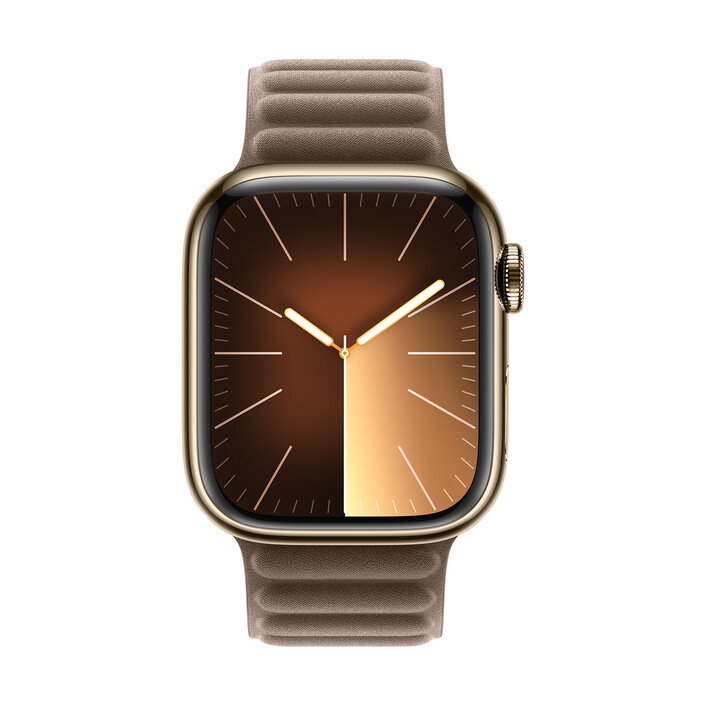 Apple Watch 41mm Armband mit Magnetverschluss, taupe, S/M>