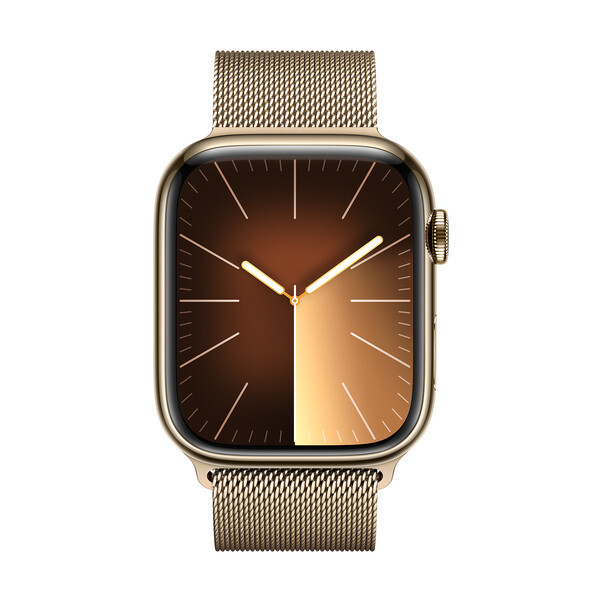 Apple Watch 45mm Milanaise Armband, gold