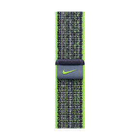 Sie sehen das Produkt Apple Watch 45mm Nike Sport Loop, bright green/blau, Produktbild: 01 Apple Watch 45mm Nike Sport Loop, bright green/blau