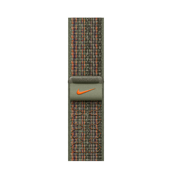 Apple Watch 45mm Nike Sport Loop, sequoia/orange>