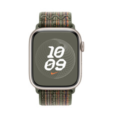Apple Watch 45mm Nike Sport Loop, sequoia/orange>