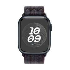 Sie sehen das Produktbild 03 von Apple Watch 45mm Nike Sport Loop, blau/schwarz Apple Watch 45mm Nike Sport Loop, blau/schwarz