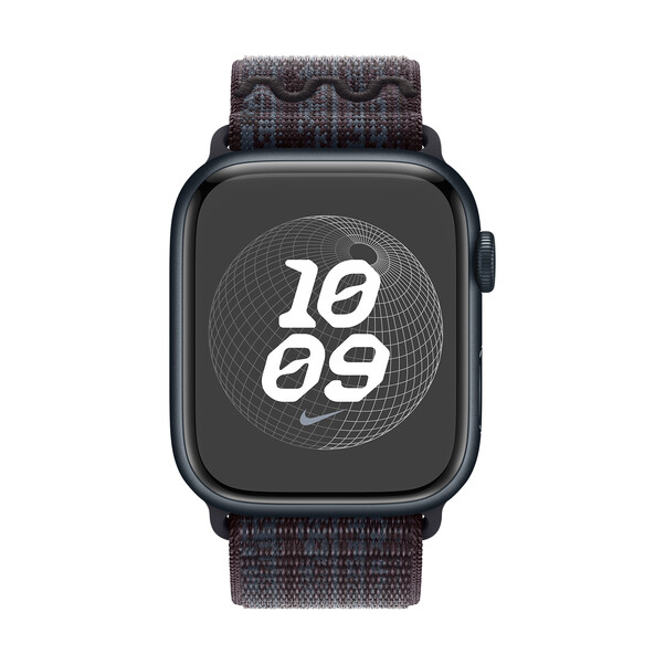 Sie sehen das Produktbild 03 von Apple Watch 45mm Nike Sport Loop, blau/schwarz Apple Watch 45mm Nike Sport Loop, blau/schwarz