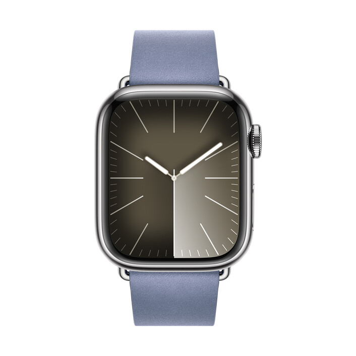 Apple Watch 41mm Modernes Armband, lavendelblau, M>