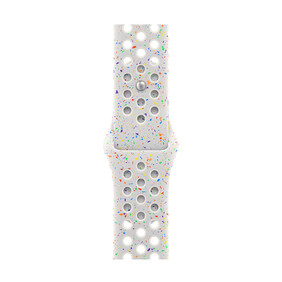 Apple Watch 41mm Nike Sportarmband, Pure Platinum, S/M