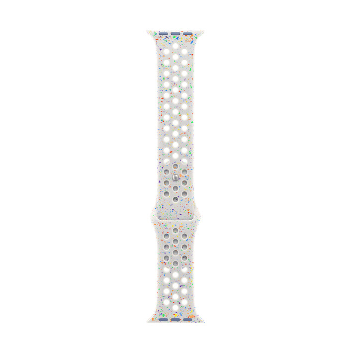 Sie sehen das Produktbild 02 von Apple Watch 41mm Nike Sportarmband, Pure Platinum, S/M> Apple Watch 41mm Nike Sportarmband, Pure Platinum, S/M>