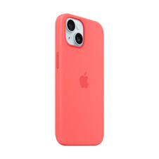 Sie sehen das Produktbild 02 von Apple iPhone 15 Silikon Case mit MagSafe, guave pink Apple iPhone 15 Silikon Case mit MagSafe, guave pink