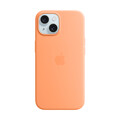 Apple iPhone 15 Silikon Case mit MagSafe, Sorbet orange&gt;