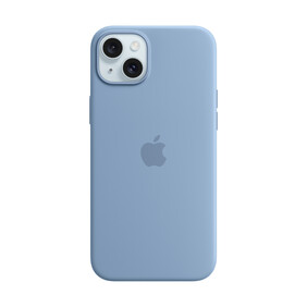 Apple iPhone 15 Plus Silikon Case mit MagSafe, winterblau&amp;gt;