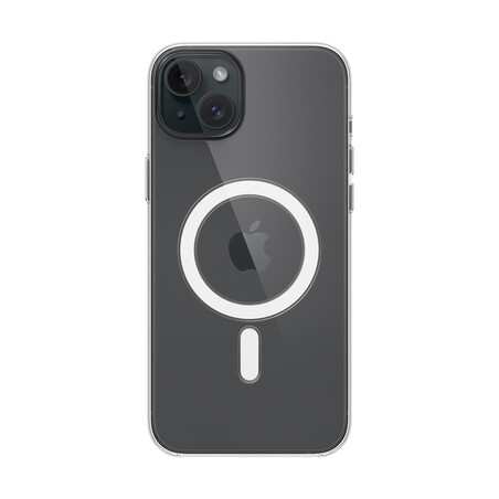 Apple iPhone 15 Plus Clear Case mit MagSafe, transparent>
