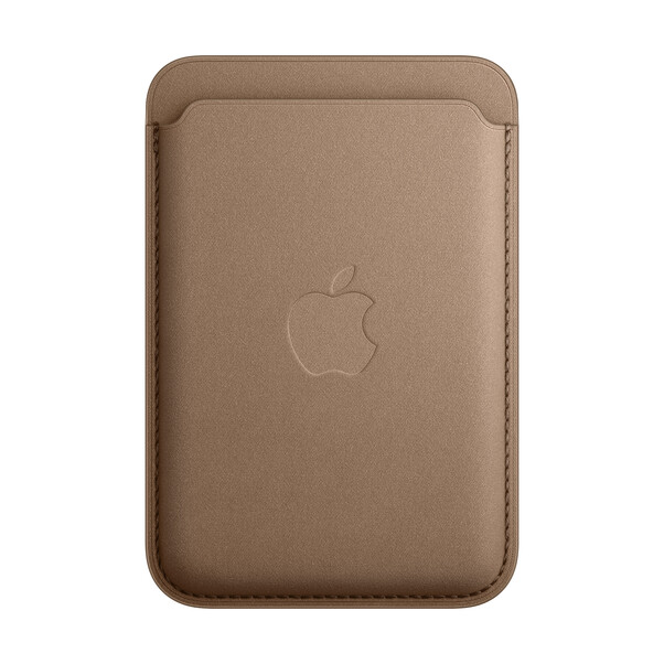 Apple iPhone Feingewebe Wallet mit MagSafe, taupe braun&gt;