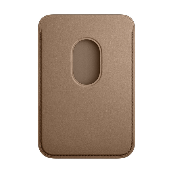 Apple iPhone Feingewebe Wallet mit MagSafe, taupe braun&gt;