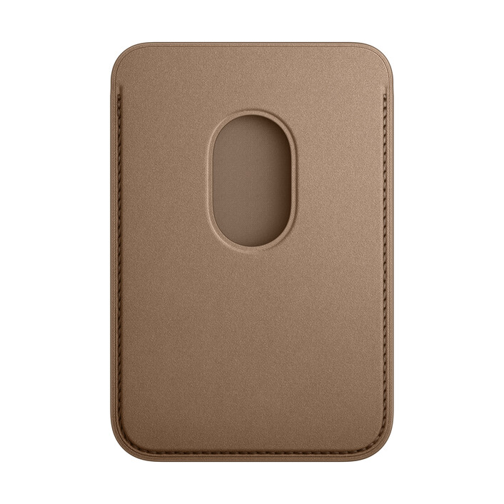 Apple iPhone Feingewebe Wallet mit MagSafe, taupe braun>