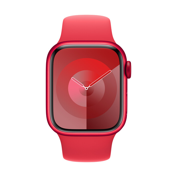 Apple Watch 41mm Sportarmband, rot, S/M>