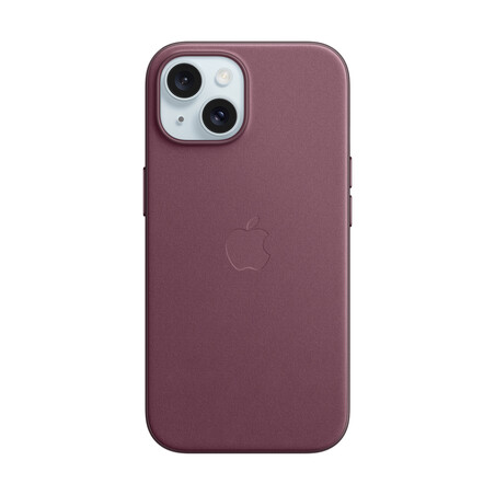 Apple iPhone 15 Feingewebe Case mit MagSafe, mulberry&gt;
