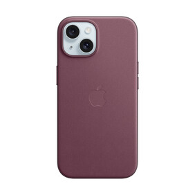 Apple iPhone 15 Feingewebe Case mit MagSafe, mulberry&amp;gt;