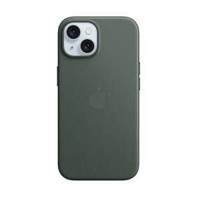 Apple iPhone 15 Feingewebe Case mit MagSafe, immergrün&amp;gt;
