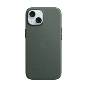 Apple iPhone 15 Feingewebe Case mit MagSafe, immergrün&amp;gt;