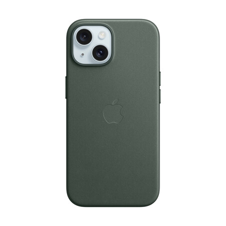 Sie sehen das Produktbild 01 von Apple iPhone 15 Feingewebe Case mit MagSafe, immergrün> Apple iPhone 15 Feingewebe Case mit MagSafe, immergrün>