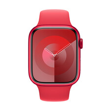 Apple Watch 45mm Sportarmband, rot, S/M