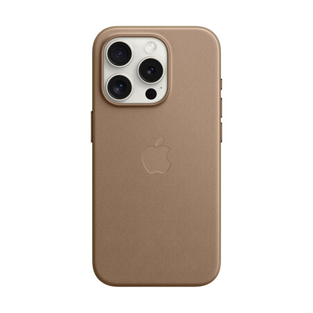 Apple iPhone 15 Pro Feingewebe Case mit MagSafe, taupe braun
