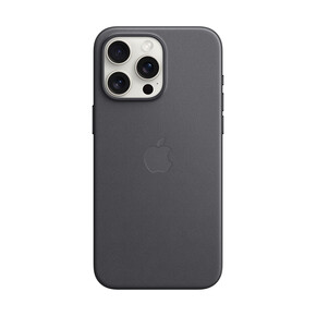 Sie sehen das Produktbild 01 von Apple iPhone 15 Pro Max Feingewebe Case mit MagSafe, schwarz> Apple iPhone 15 Pro Max Feingewebe Case mit MagSafe, schwarz>